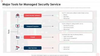 Major Tools For Managed Security Service