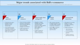 Major Trends Associated With B2b E Commerce Electronic Commerce Management In B2b Business
