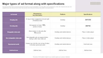 Major Types Of Ad Format Along With Essential Guide To Direct MKT SS V