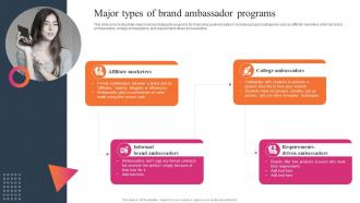 Major Types Of Brand Ambassador Programs Effective WOM Strategies MKT SS V