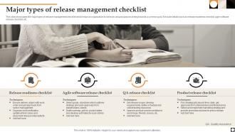 Major Types Of Release Management Checklist