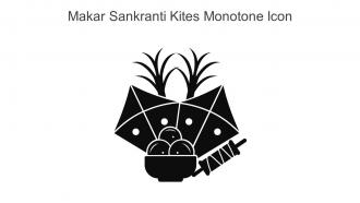 Makar Sankranti Kites Monotone Icon In Powerpoint Pptx Png And Editable Eps Format