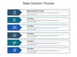 Make decision process ppt powerpoint presentation portfolio examples cpb