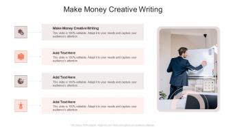 Make Money Creative Writing In Powerpoint And Google Slides Cpb