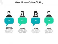 Make money online clicking ppt powerpoint presentation infographic template clipart cpb