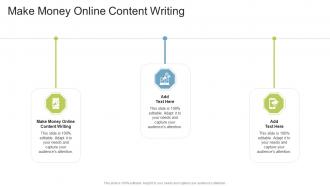 Make Money Online Content Writing In Powerpoint And Google Slides Cpb