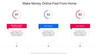 Make Money Online Fast From Home In Powerpoint And Google Slides Cpb