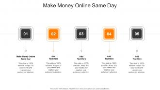 Make Money Online Same Day In Powerpoint And Google Slides Cpb