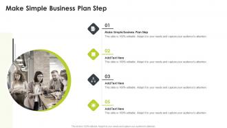 Make Simple Business Plan Step In Powerpoint And Google Slides Cpb
