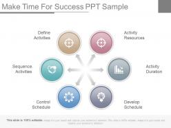 Make time for success ppt sample