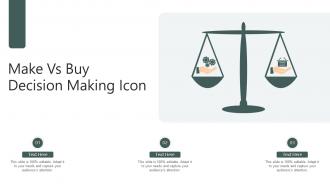 Make Vs Buy Decision Making Icon