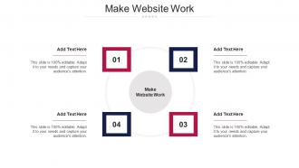Make Website Work Ppt PowerPoint Presentation Pictures Layouts Cpb