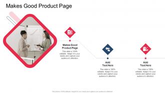 Makes Good Product Page In Powerpoint And Google Slides Cpb