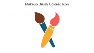 Makeup Brush Colored Icon In Powerpoint Pptx Png And Editable Eps Format