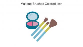Makeup Brushes Colored Icon In Powerpoint Pptx Png And Editable Eps Format