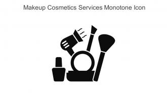 Makeup Cosmetics Services Monotone Icon In Powerpoint Pptx Png And Editable Eps Format