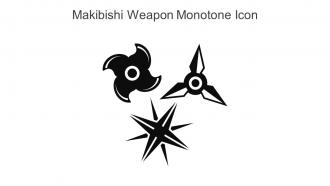 Makibishi Weapon Monotone Icon In Powerpoint Pptx Png And Editable Eps Format