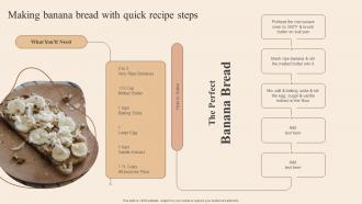 Making Banana Bread With Quick Recipe Developing Actionable Advertising Plan Tactics MKT SS V
