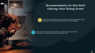Making Catering A Success In Hospitality Industry Training Ppt Engaging Adaptable