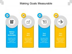 Making goals measurable ppt powerpoint presentation infographics display cpb