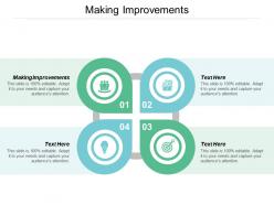 Making improvements ppt powerpoint presentation gallery outfit cpb