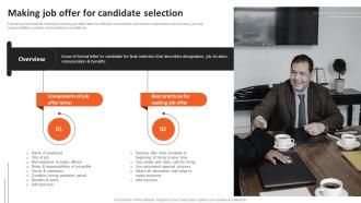 Making Job Offer For Candidate Selection Recruitment Strategies For Organizational