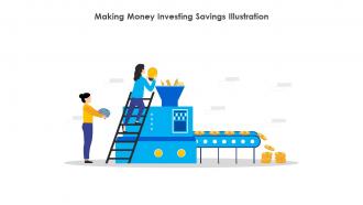 Making Money Investing Savings Illustration