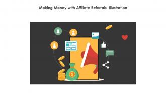 Making Money With Affiliate Referrals Illustration