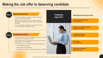 Making The Job Offer To Deserving Candidate Ultimate Guide To Hr Talent Acquisition