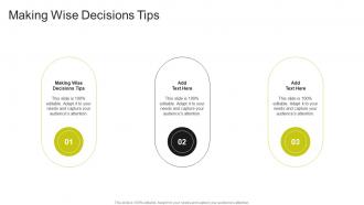 Making Wise Decisions Tips In Powerpoint And Google Slides Cpb