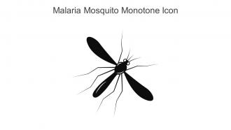 Malaria Mosquito Monotone Icon In Powerpoint Pptx Png And Editable Eps Format