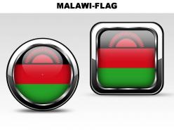 Malawi country powerpoint flags