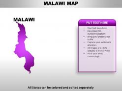 Malawi country powerpoint maps