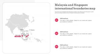 Malaysia And Singapore International Boundaries Map