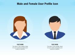 Male and female user profile icon