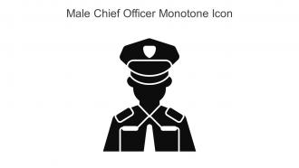 Male Chief Officer Monotone Icon In Powerpoint Pptx Png And Editable Eps Format