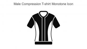 Male Compression T Shirt Monotone Icon In Powerpoint Pptx Png And Editable Eps Format