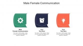 Male female communication ppt powerpoint presentation gallery graphics design cpb