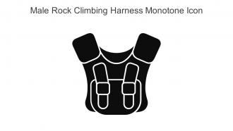 Male Rock Climbing Harness Monotone Icon In Powerpoint Pptx Png And Editable Eps Format