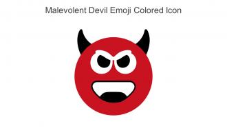 Malevolent Devil Emoji Colored Icon In Powerpoint Pptx Png And Editable Eps Format