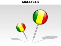 Mali country powerpoint flags