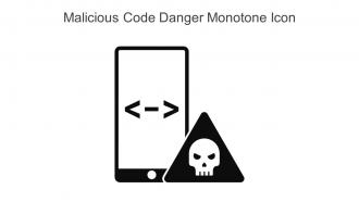 Malicious Code Danger Monotone Icon In Powerpoint Pptx Png And Editable Eps Format