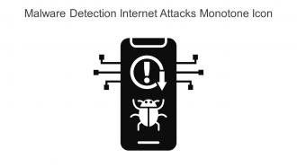 Malware Detection Internet Attacks Monotone Icon In Powerpoint Pptx Png And Editable Eps Format