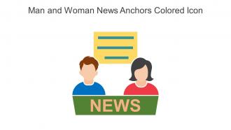 Man And Woman News Anchors Colored Icon In Powerpoint Pptx Png And Editable Eps Format
