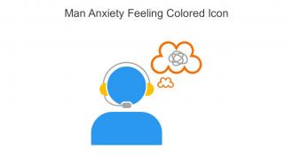 Man Anxiety Feeling Colored Icon In Powerpoint Pptx Png And Editable Eps Format