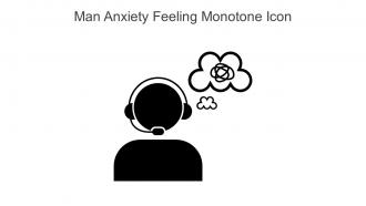 Man Anxiety Feeling Monotone Icon In Powerpoint Pptx Png And Editable Eps Format