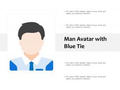 Man Avatar With Blue Tie