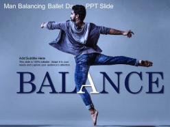 Man balancing balance dance ppt slide