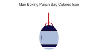 Man Boxing Punch Bag Colored Icon In Powerpoint Pptx Png And Editable Eps Format