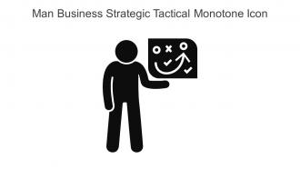 Man Business Strategic Tactical Monotone Icon In Powerpoint Pptx Png And Editable Eps Format